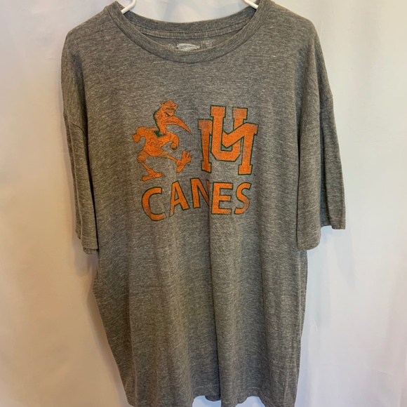 Vintage University of Miami UMiami UM Canes Sebastian Graphic Tee Size XXL - Picture 1 of 8